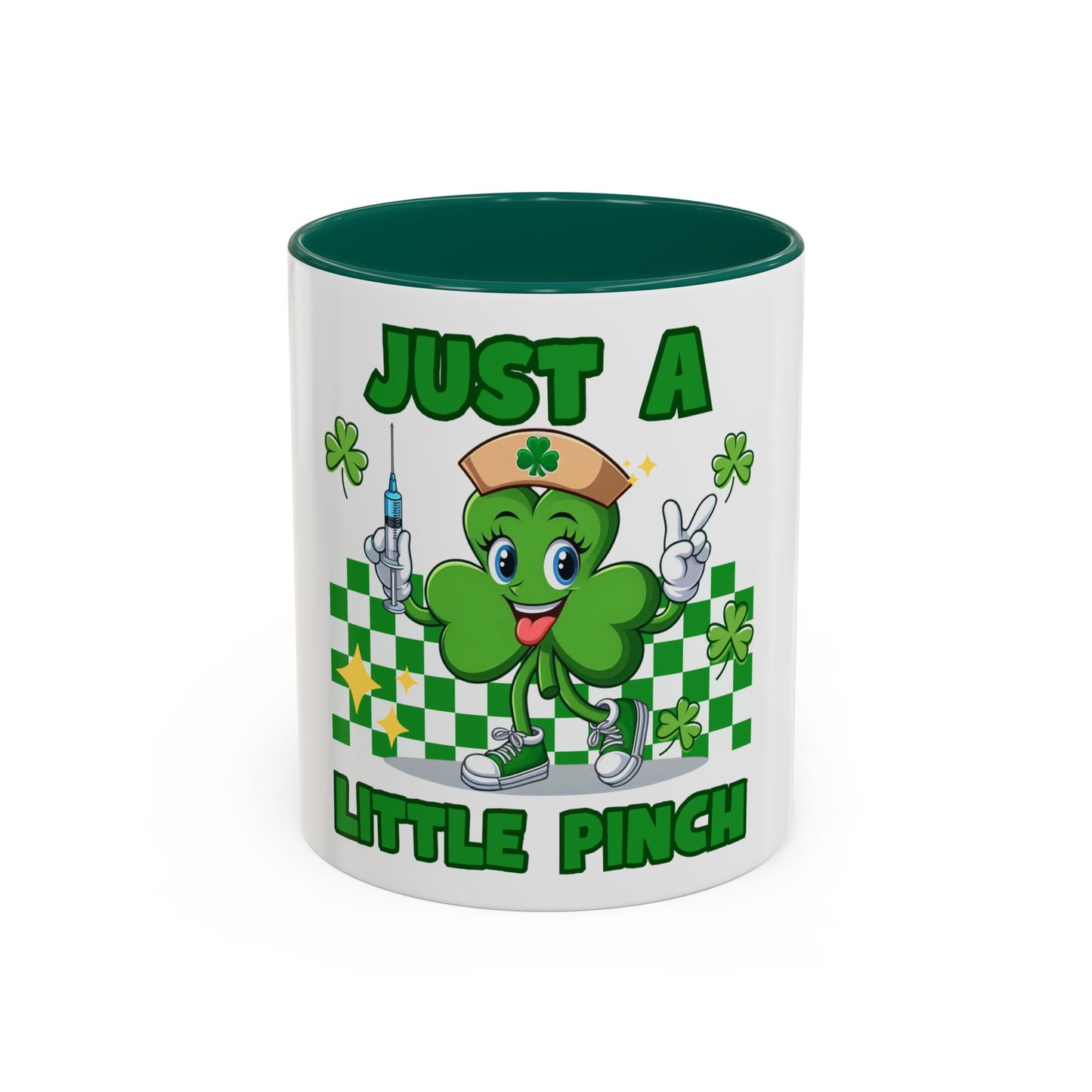 St. Patrick's Day Two-Tone Coffee Just a Little Pinch Lucky Charm Mug