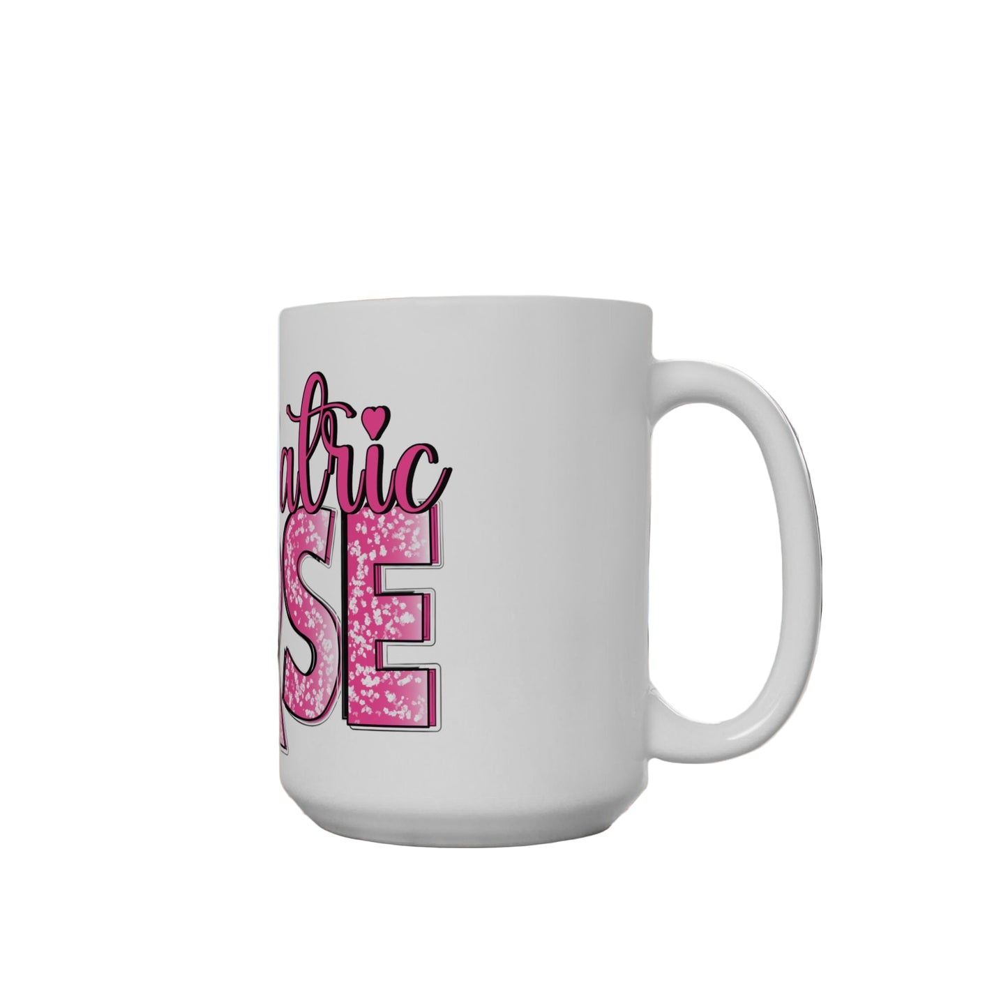 Sparkly Pediatric Nurse Leopard Mug