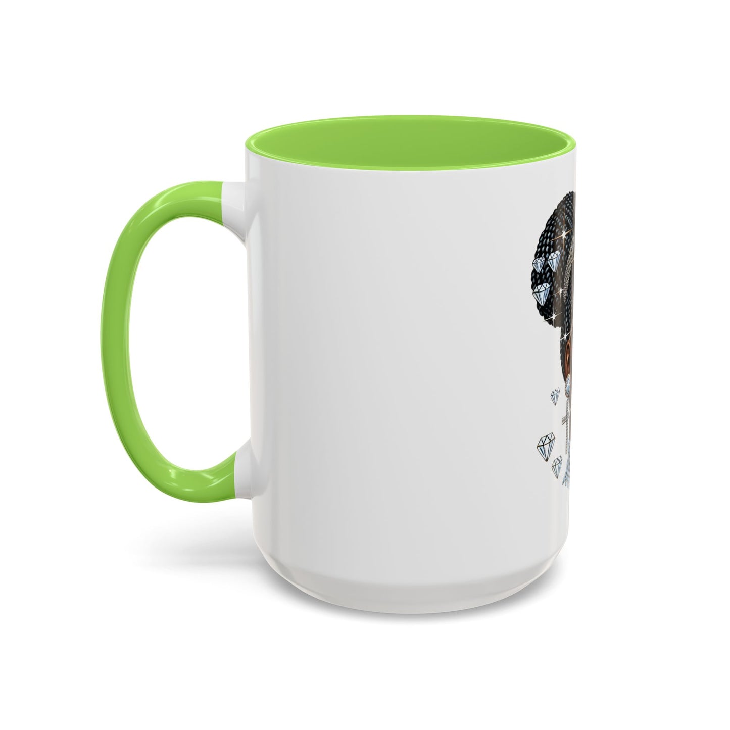 Colorful Black History Woman Rhinestones Mug