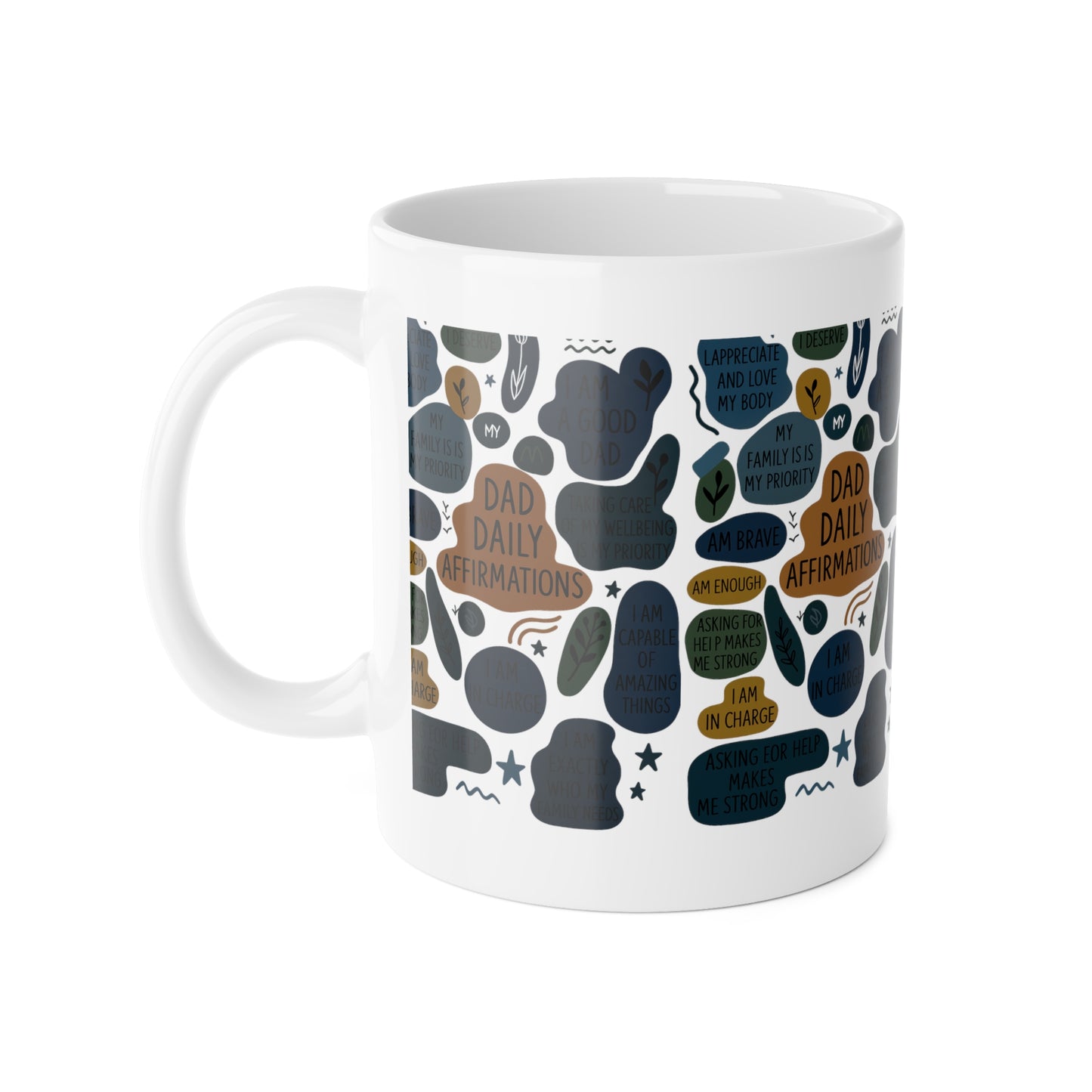Dad Daily Affirmations Inspirational Mug Motivational Unique Present for Dad