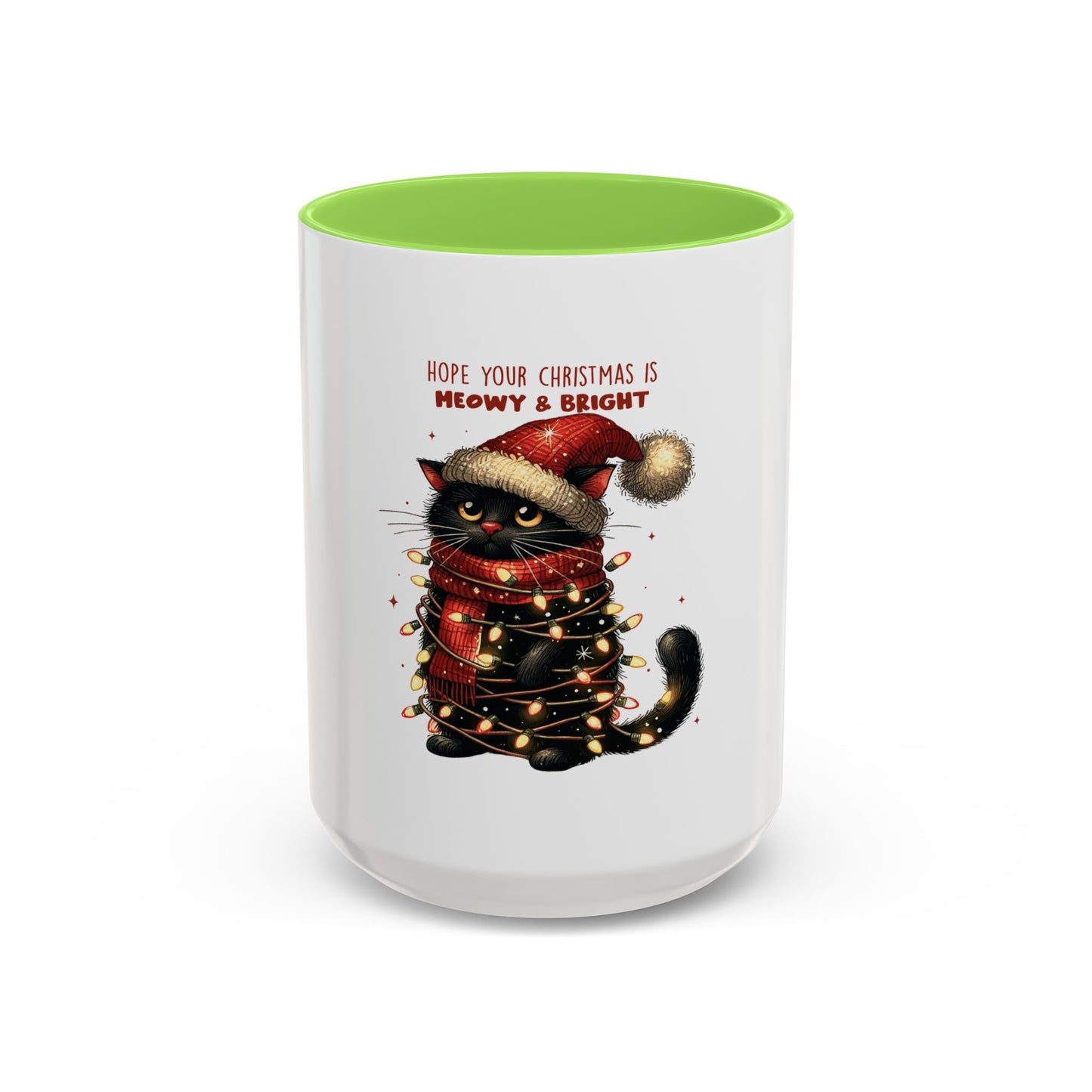 Meowy Bright Christmas Colorful Cat Perfectly Festive Mug