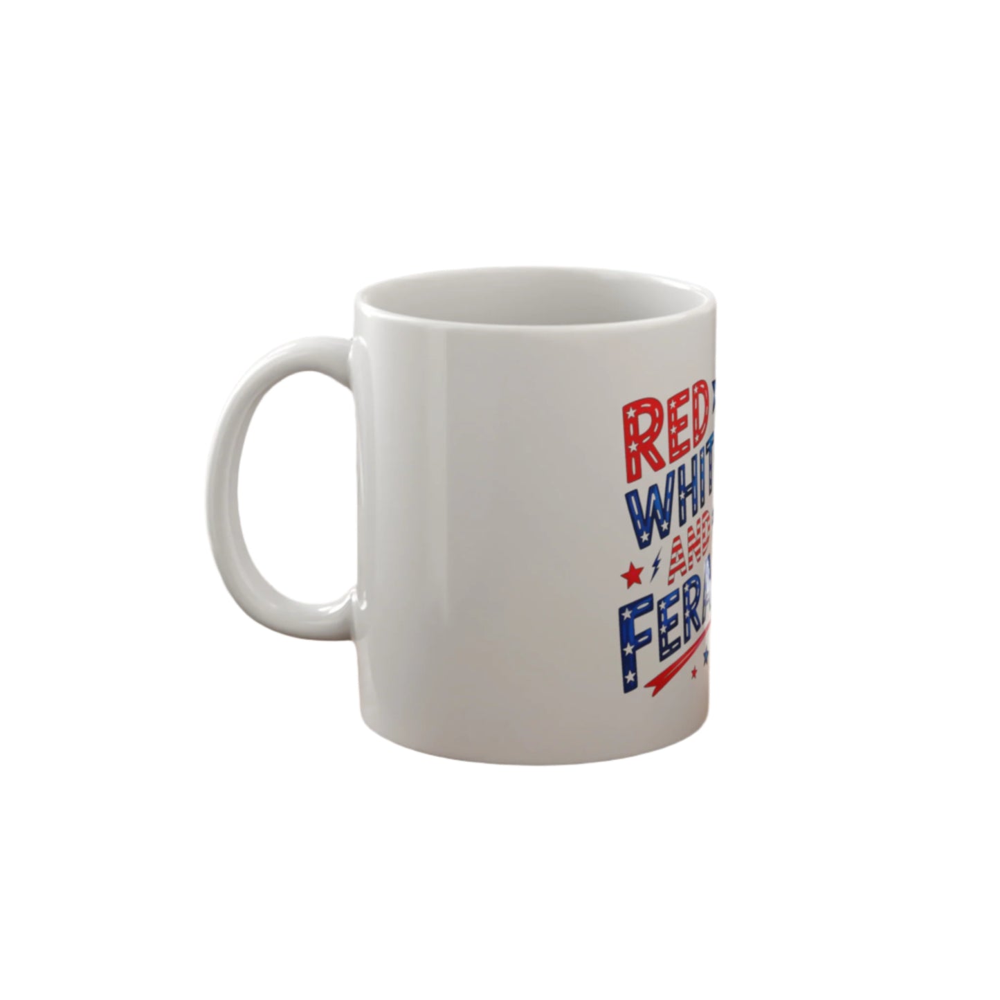 4Th of July Feral Raccoon Mug