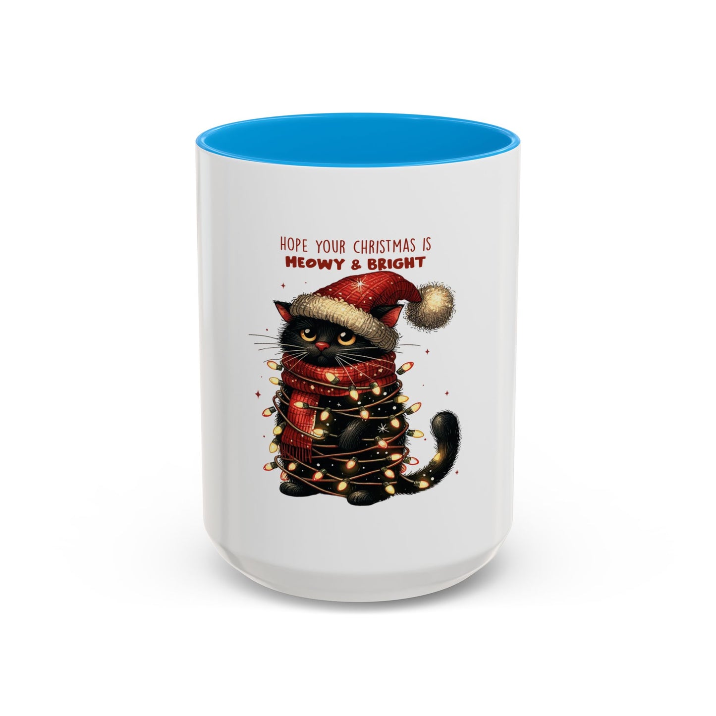 Meowy Bright Christmas Colorful Cat Perfectly Festive Mug