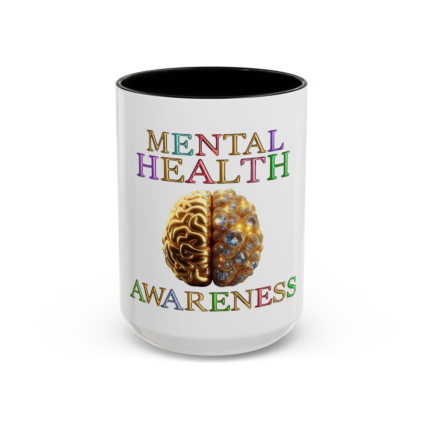 Colorful Mental Health Awareness Inspirational Self-Care Reminder Mug