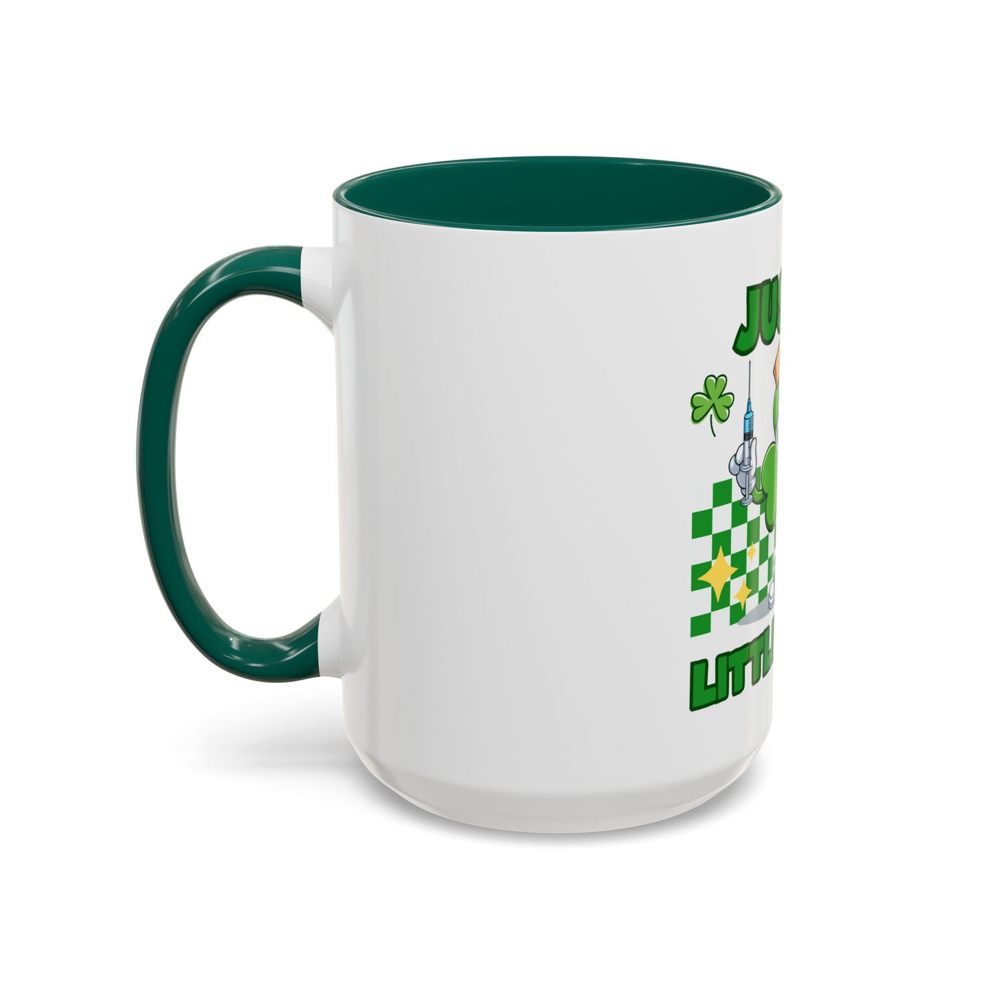 St. Patrick's Day Two-Tone Coffee Just a Little Pinch Lucky Charm Mug