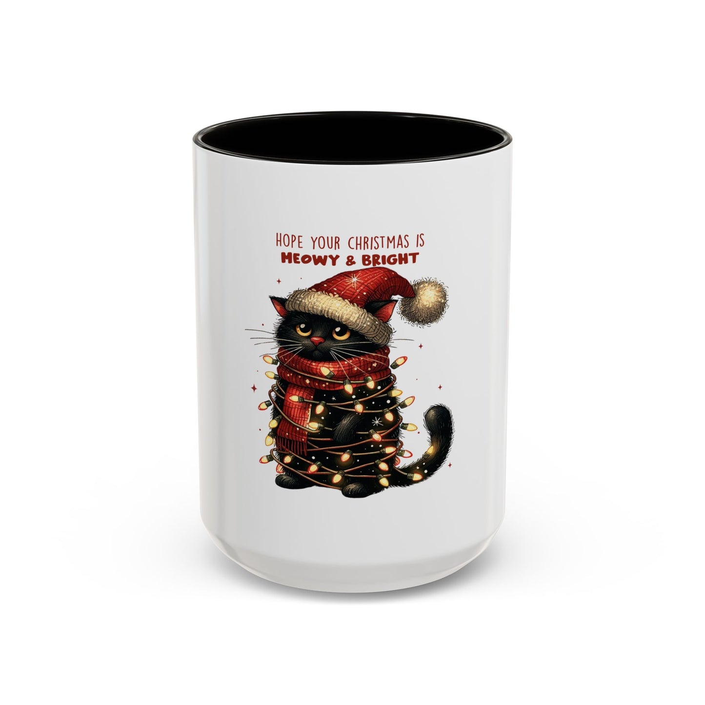 Meowy Bright Christmas Colorful Cat Perfectly Festive Mug