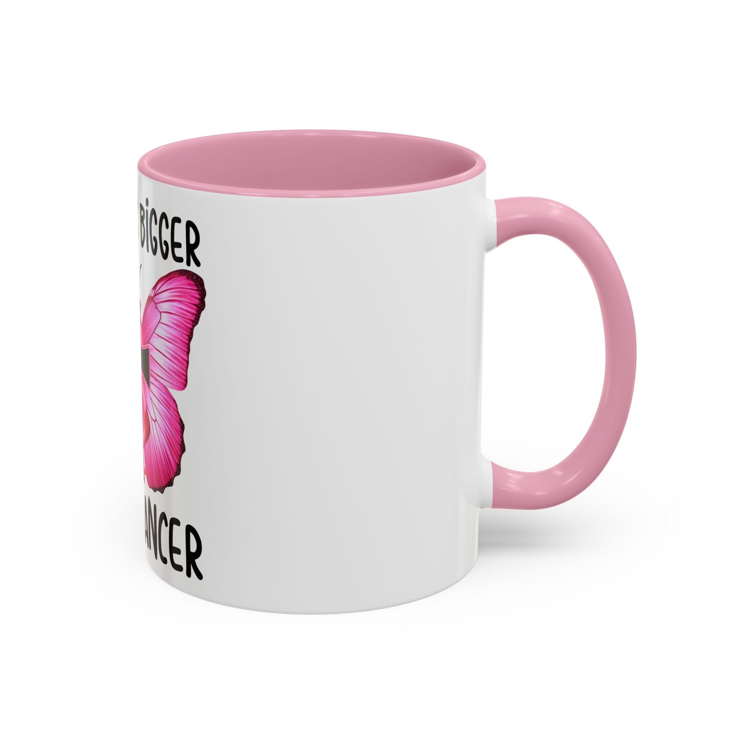 Colorful My God is bigger than Cancer Butterfly Breast Cancer Mug