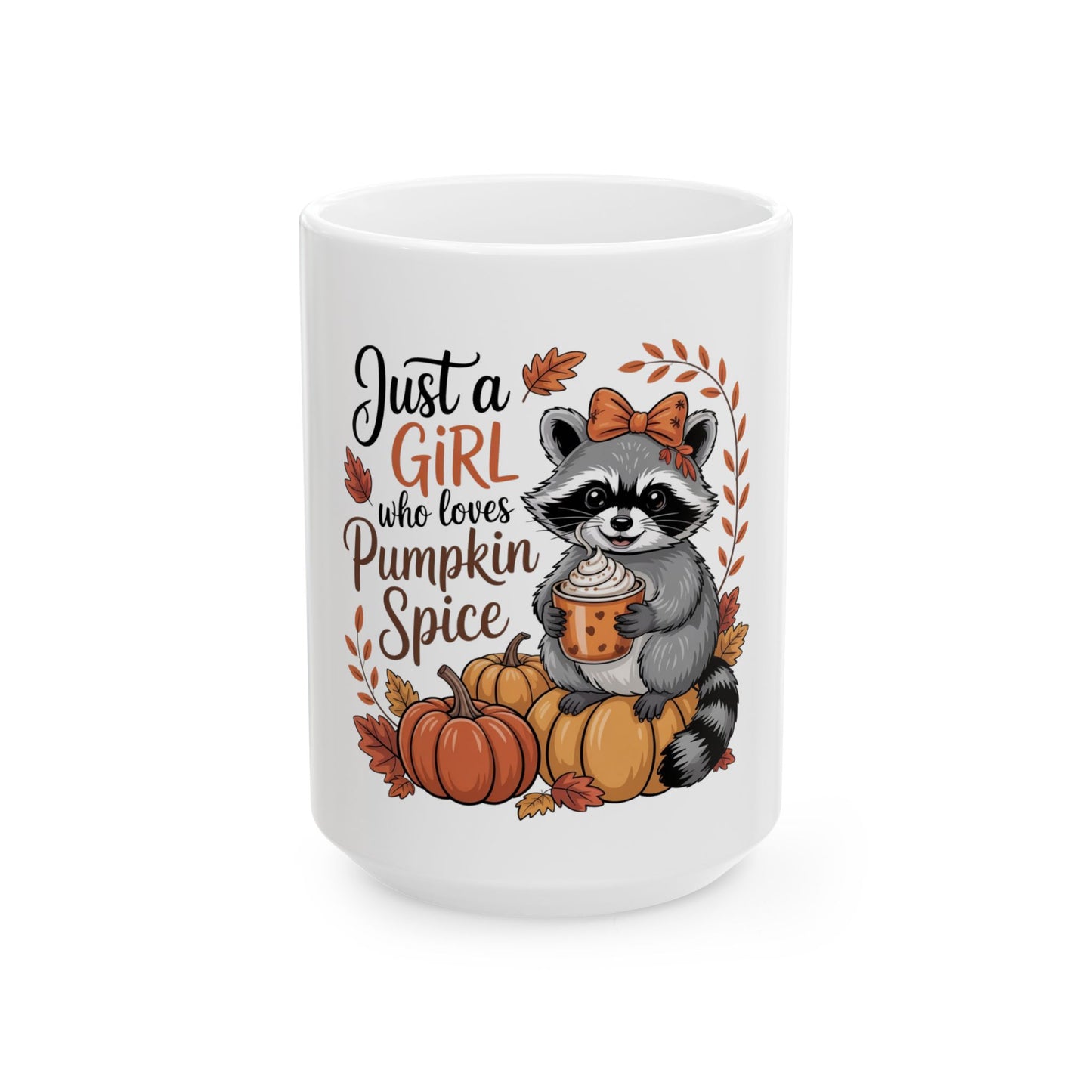 Funny Raccoon Pumpkin Spice Mug