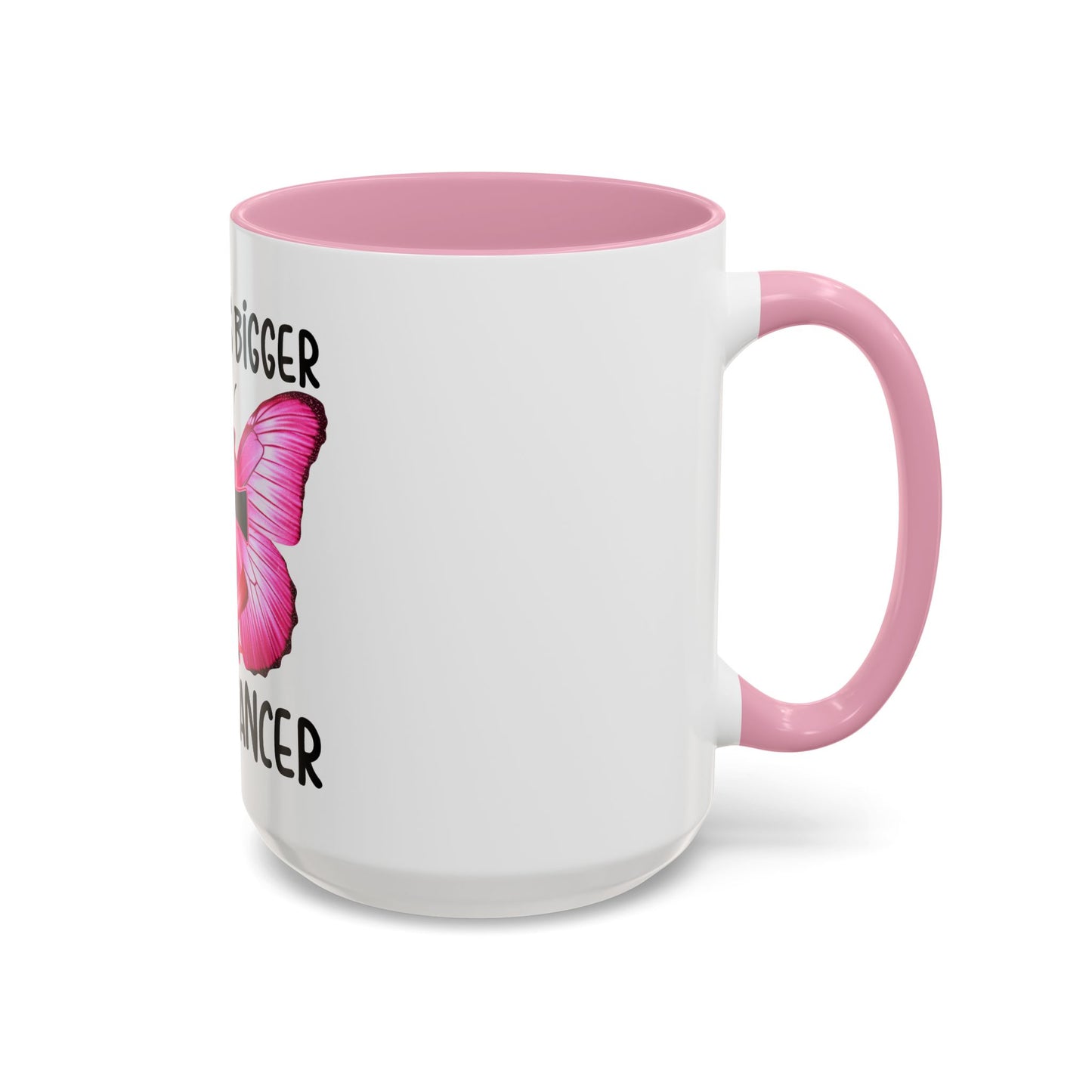 Colorful My God is bigger than Cancer Butterfly Breast Cancer Mug