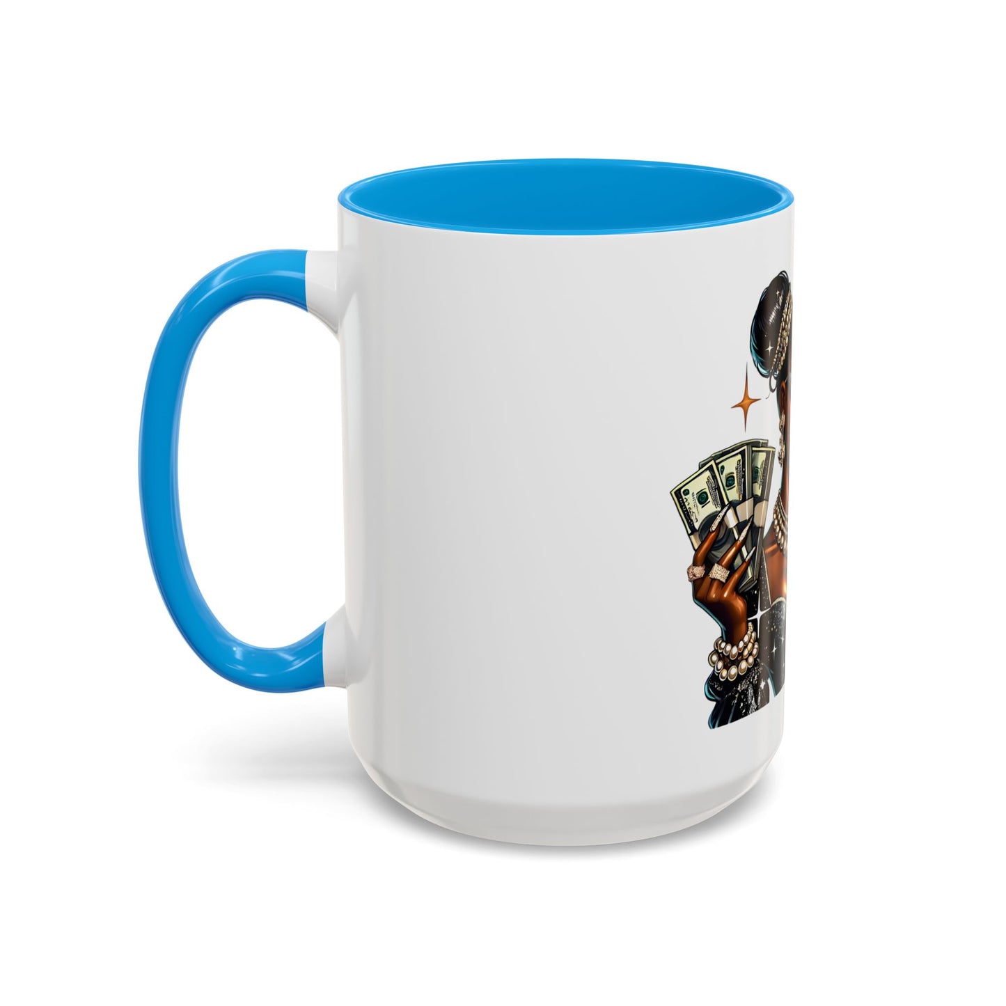 Colorful Black History Stylish Money Queen Trendy Mug