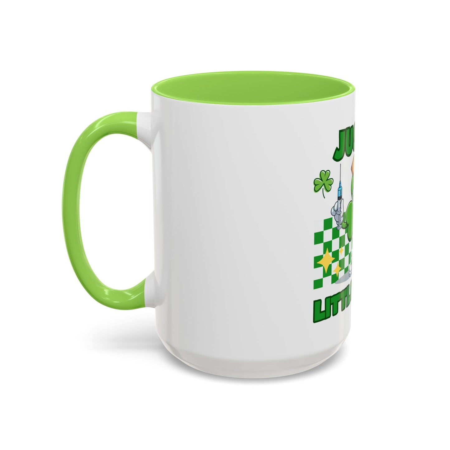 St. Patrick's Day Two-Tone Coffee Just a Little Pinch Lucky Charm Mug