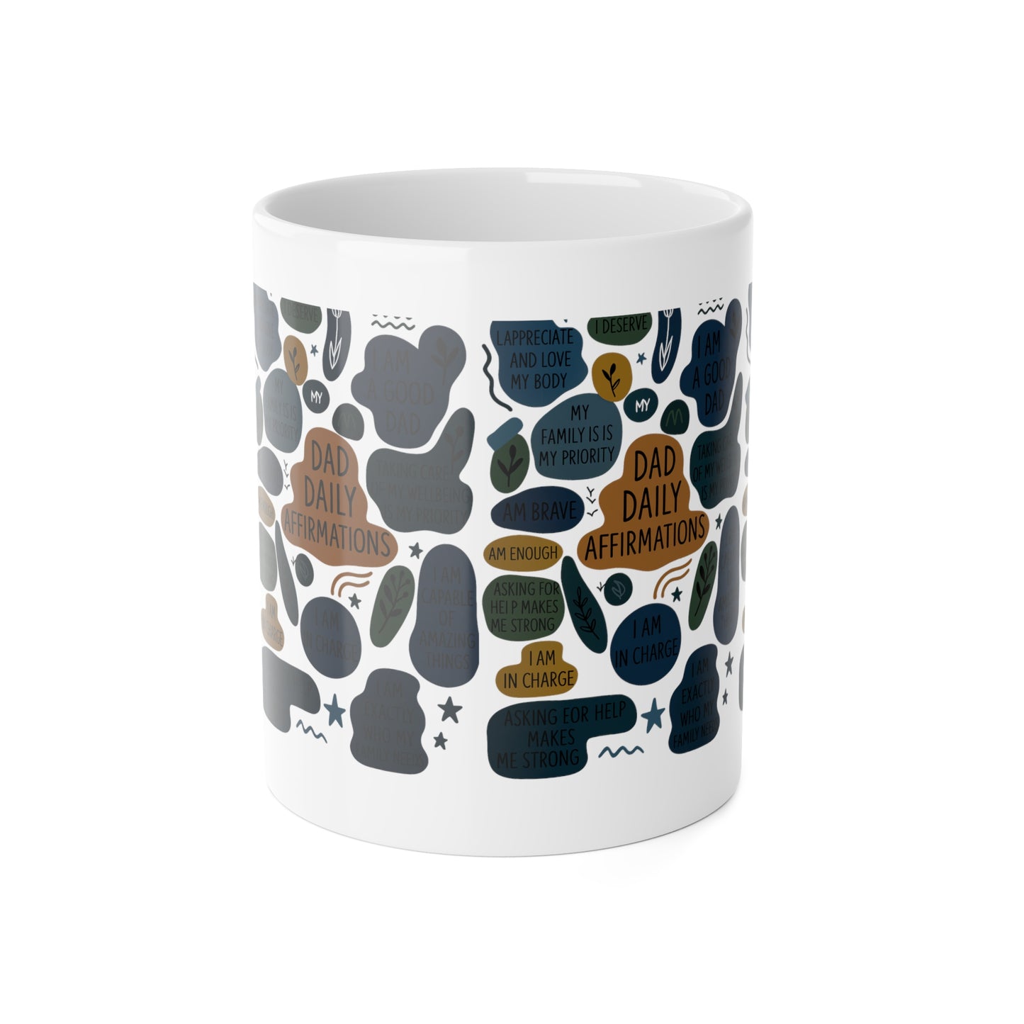 Dad Daily Affirmations Inspirational Mug Motivational Unique Present for Dad