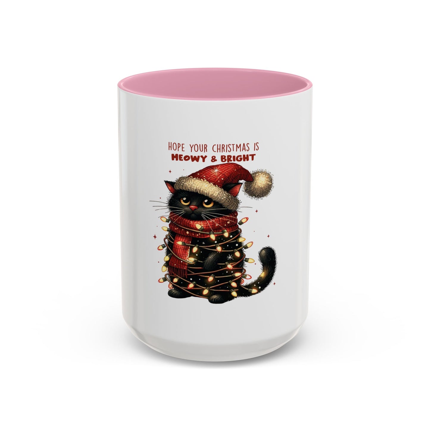 Meowy Bright Christmas Colorful Cat Perfectly Festive Mug