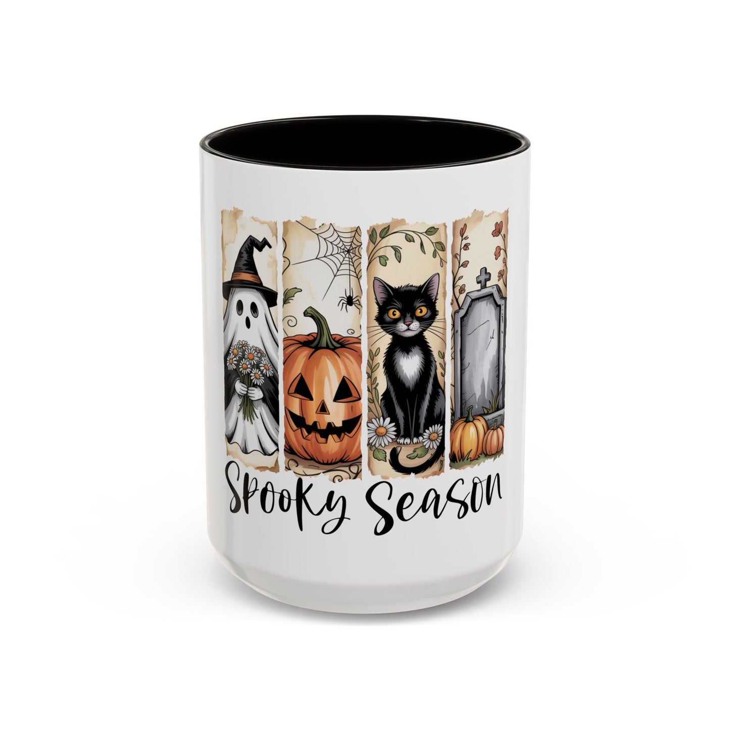 Colorful Spooky-Season Brushstroke-Halloween Mug