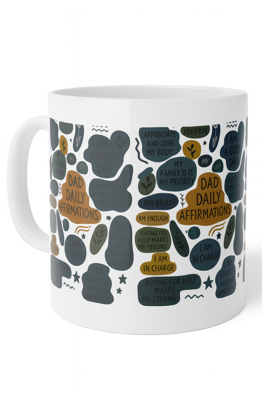 Dad Daily Affirmations Inspirational Mug Motivational Unique Present for Dad