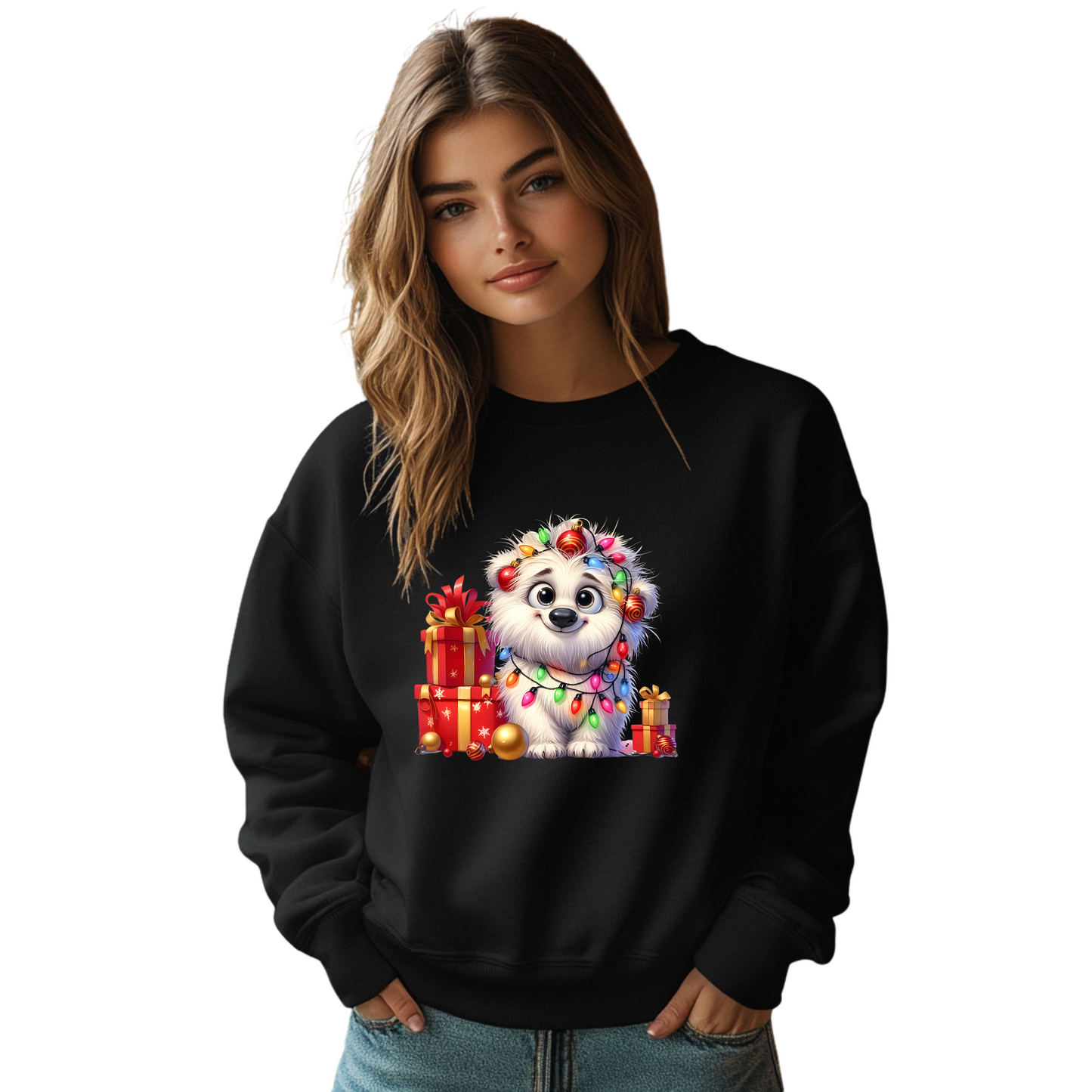 Paws Presents Christmas Puppy Long Sleeve T-Shirt