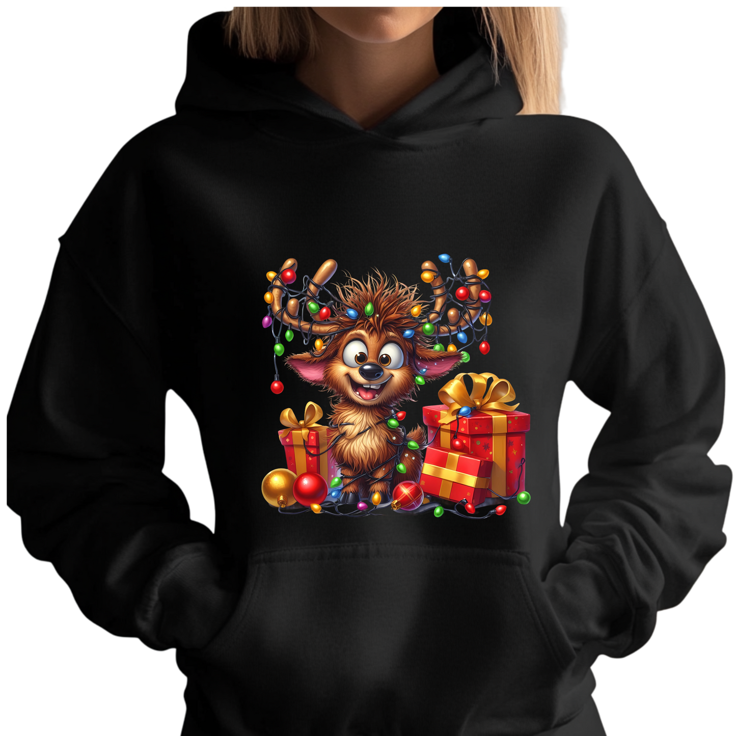 Oh Deer, It’s Christmas Unisex Holiday Hoodie