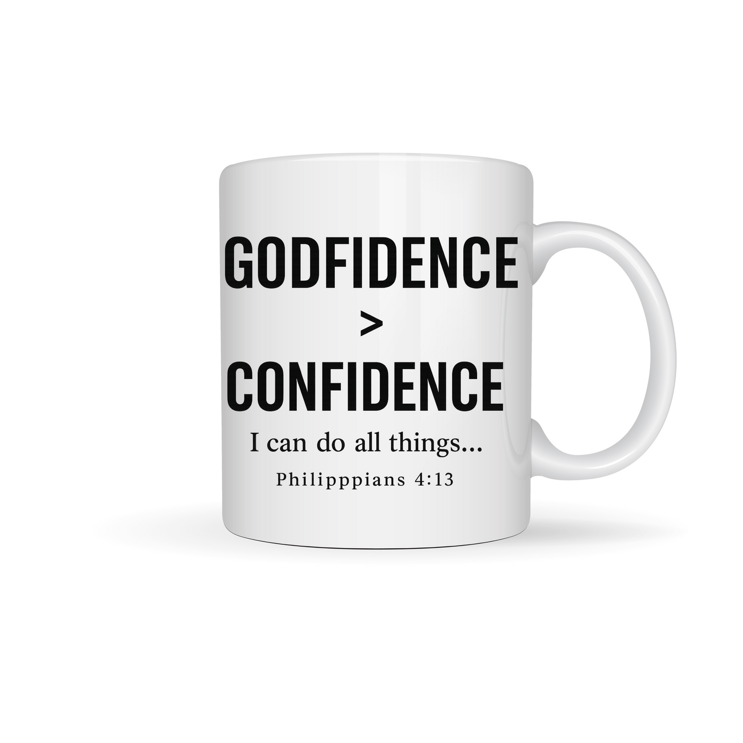 Godfidence > Confidence Christian Gift Bible Verse Mug