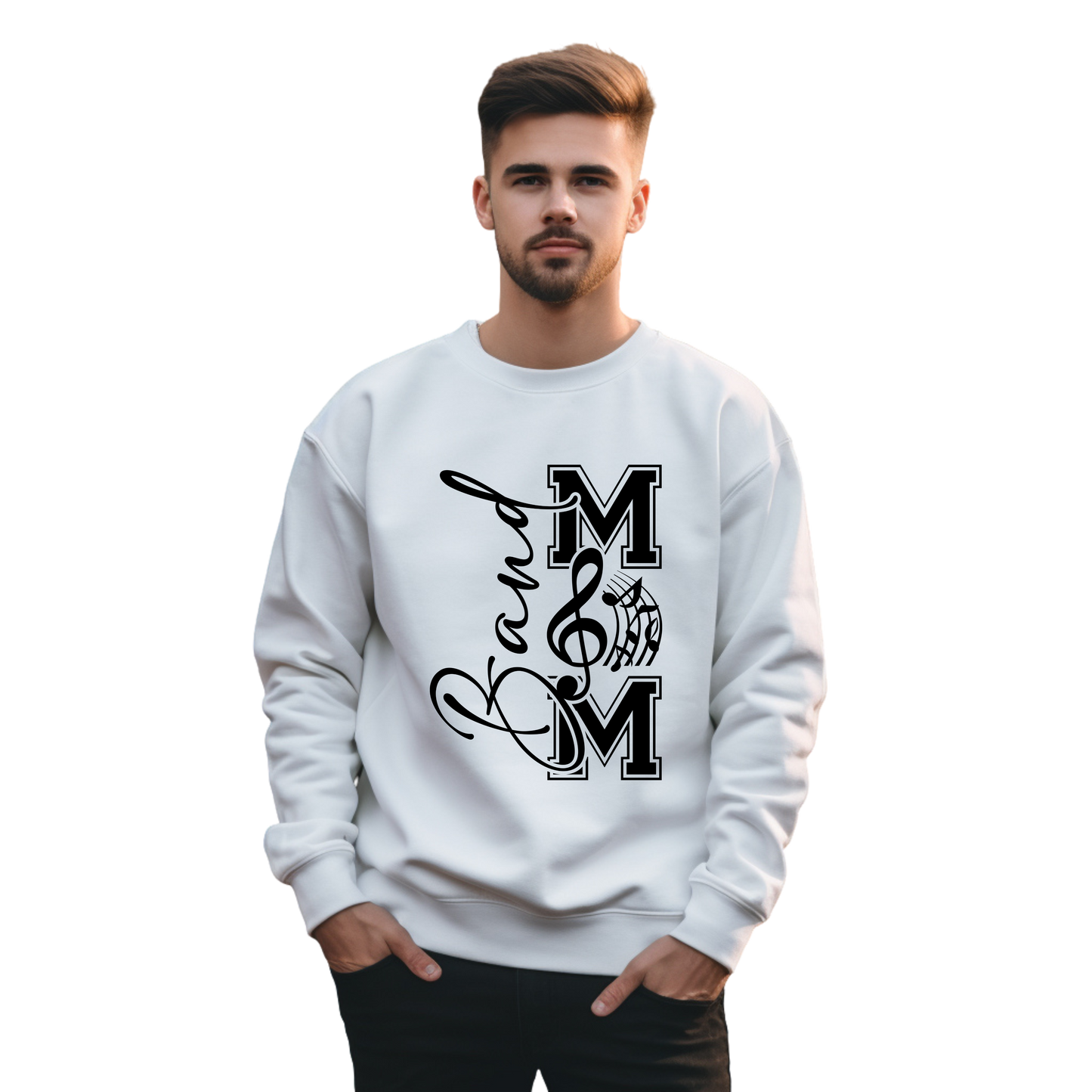 Band Mom Crewneck Pullover Sweatshirt
