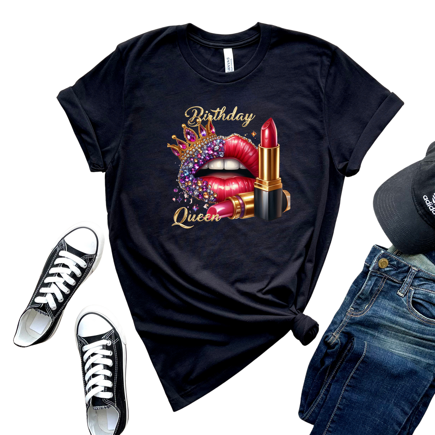 Birthday Queen 2025- 2026 Golden T-Shirt