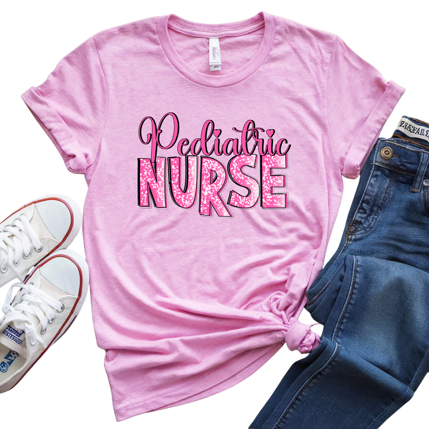 Pediatric Nurse Leopard T-Shirt