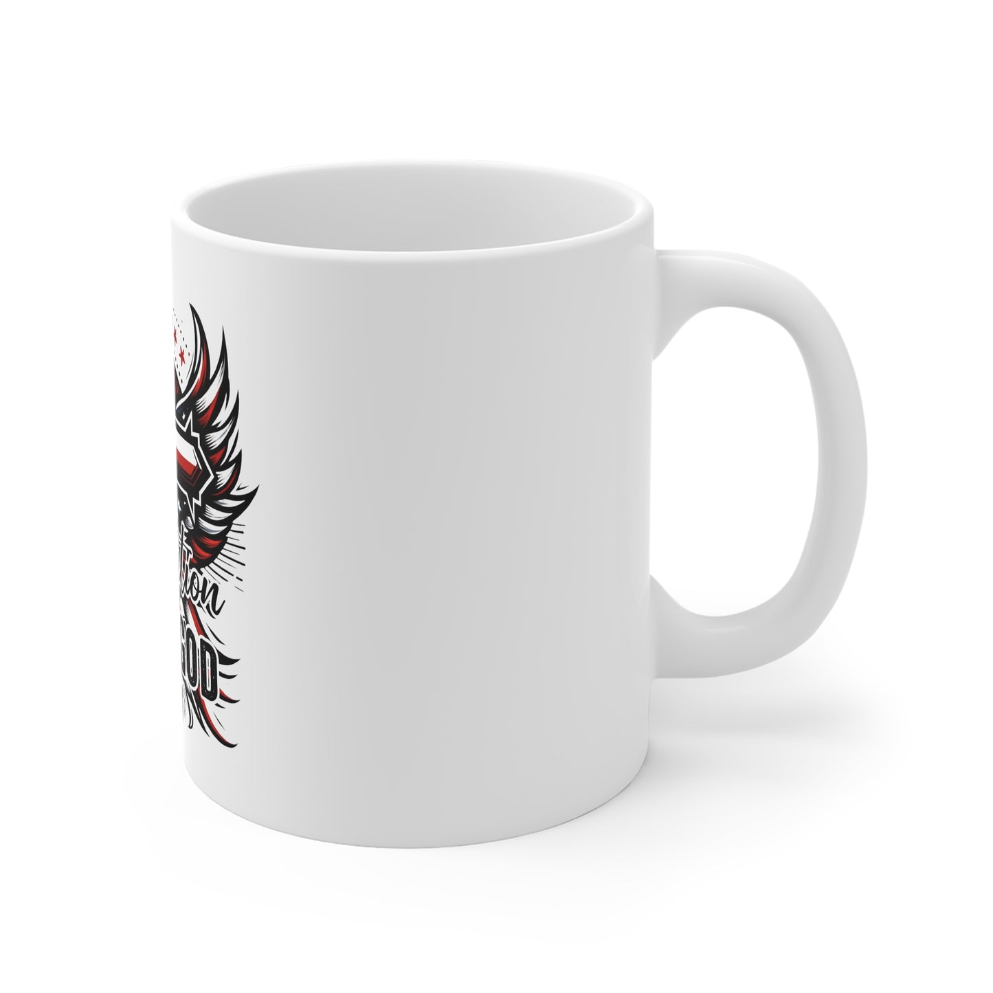 Patriotic One Nation Under God, USA Flag Mug