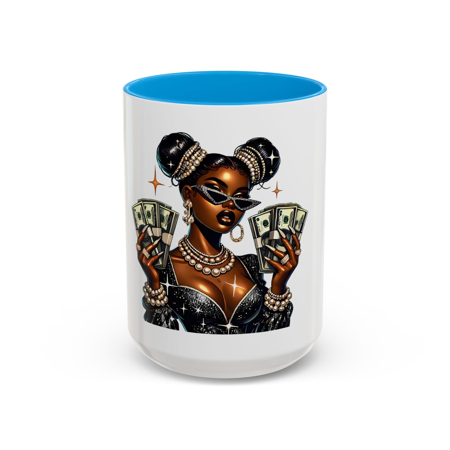 Colorful Black History Stylish Money Queen Trendy Mug