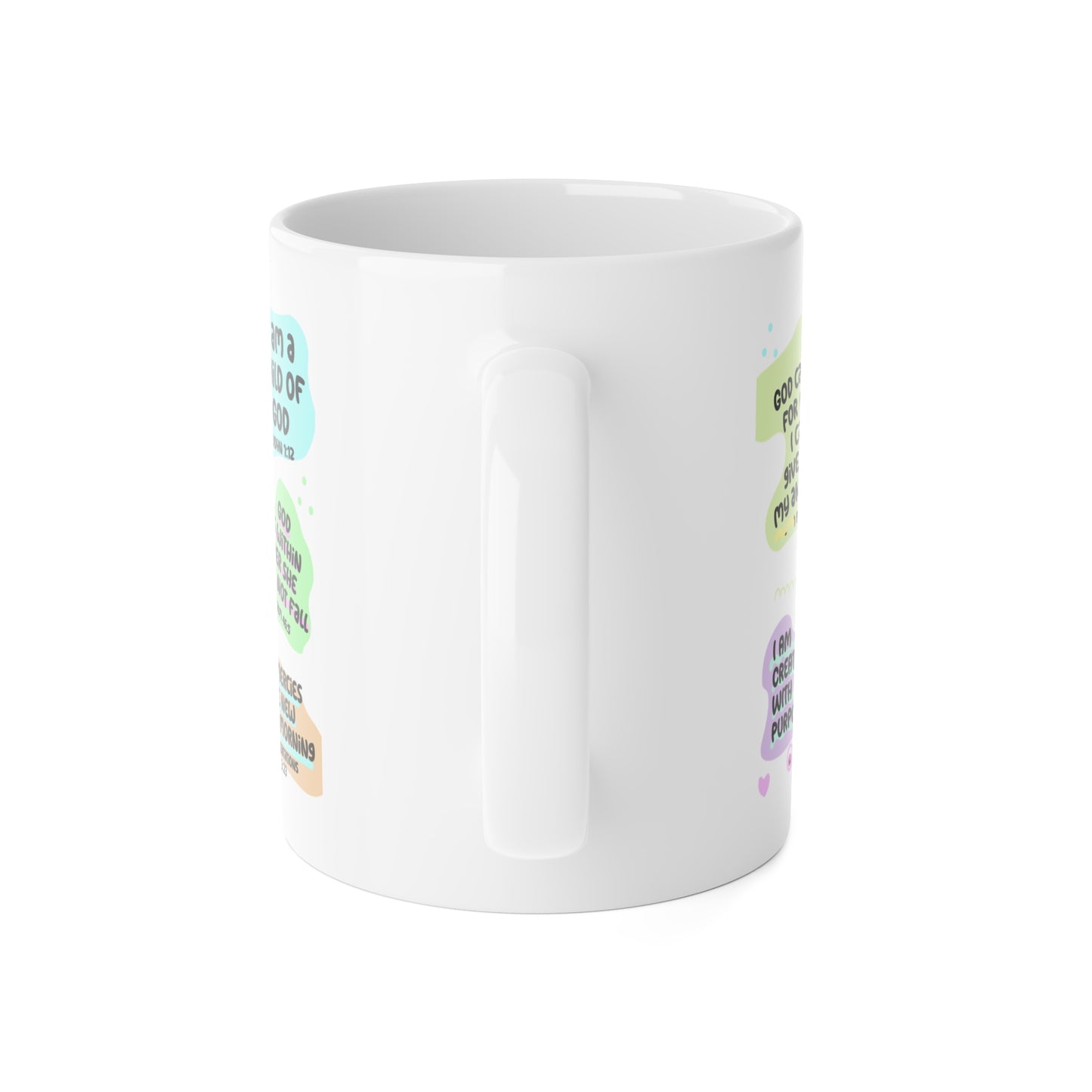 Inspirational Bible Affirmation Positive Quotes  Motivational Gift for Christian Friends, Daily Inspiration, Faith Mug