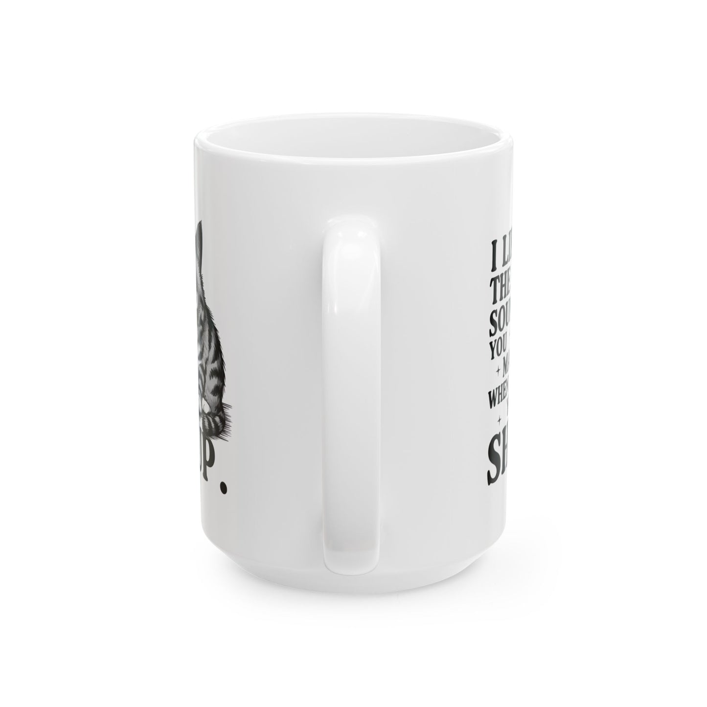 Grumpy Catitude  Funny I Like the Sound You Make When You Shut Up Funny Cat Mug