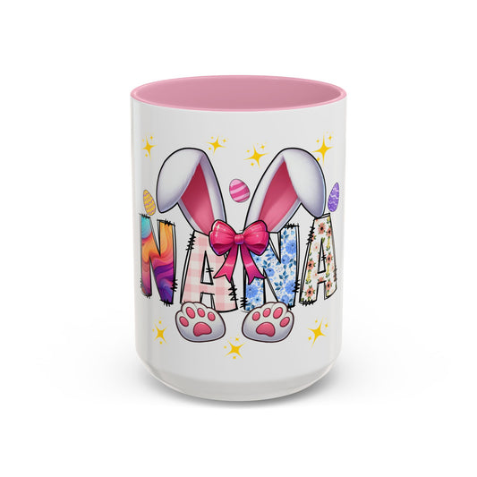 Colorful Mama Bunny Ears Easter Personalized Mug Gift