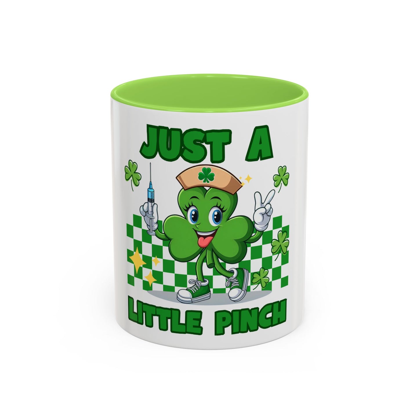 St. Patrick's Day Two-Tone Coffee Just a Little Pinch Lucky Charm Mug