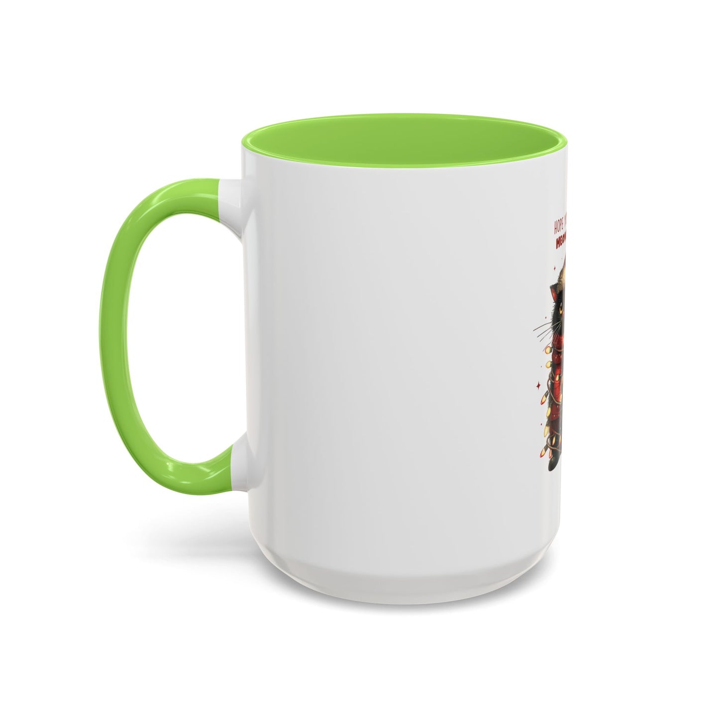 Meowy Bright Christmas Colorful Cat Perfectly Festive Mug