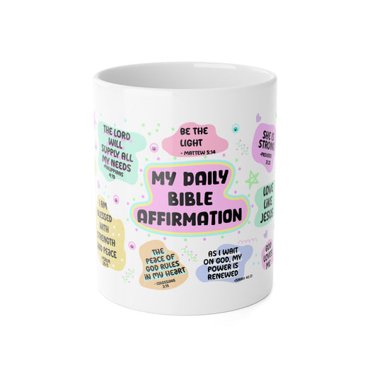 Inspirational Bible Affirmation Positive Quotes  Motivational Gift for Christian Friends, Daily Inspiration, Faith Mug