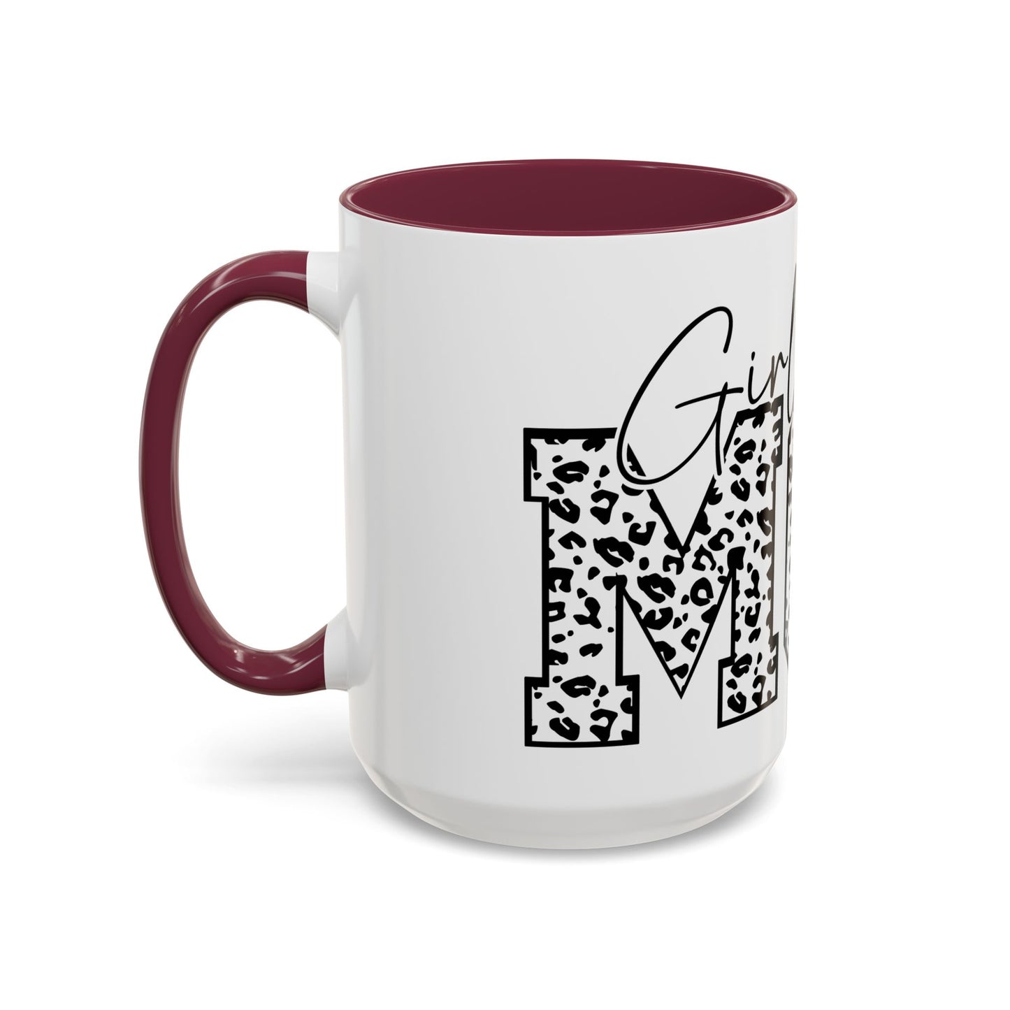 Girl Mom Leopard Colorful Mug