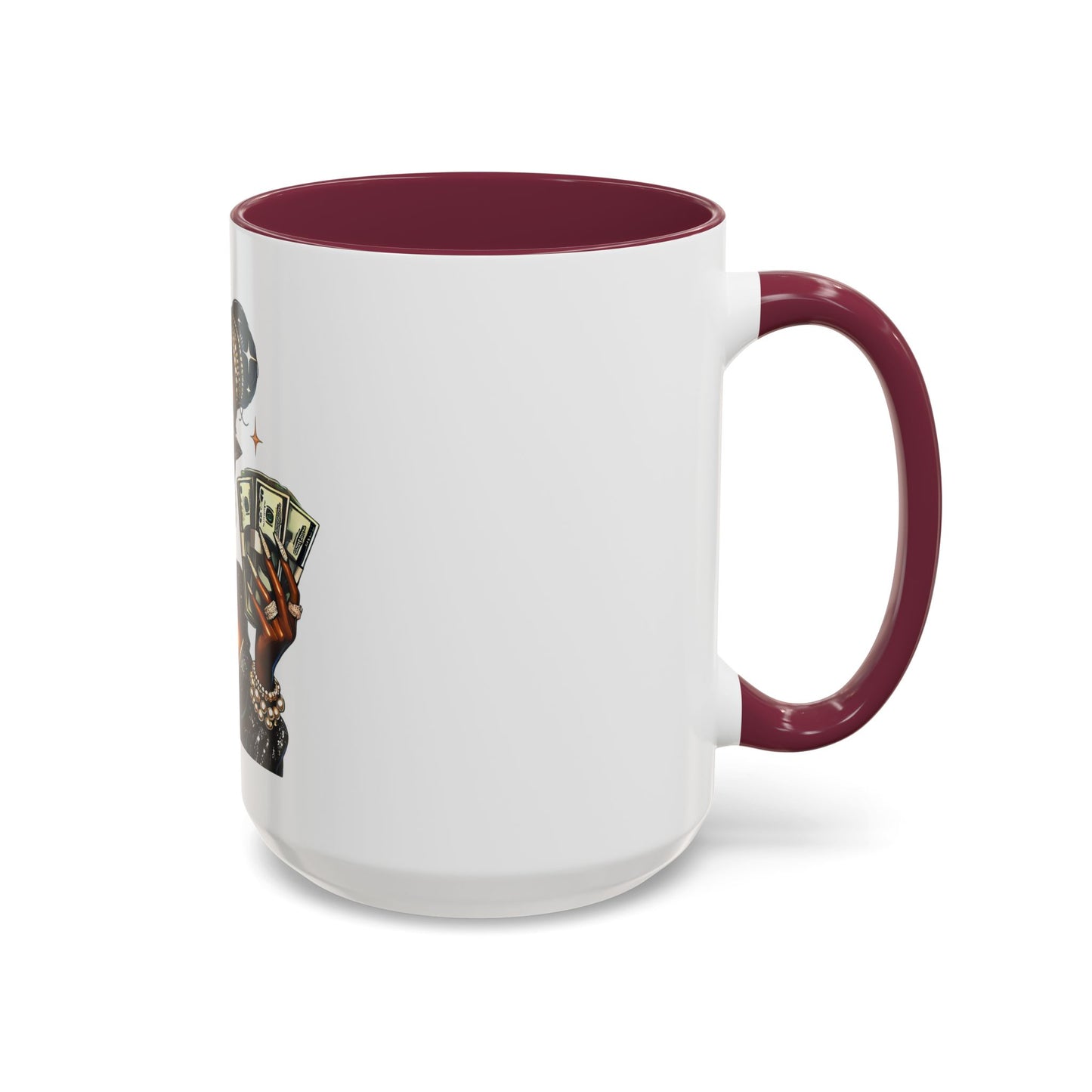 Colorful Black History Stylish Money Queen Trendy Mug