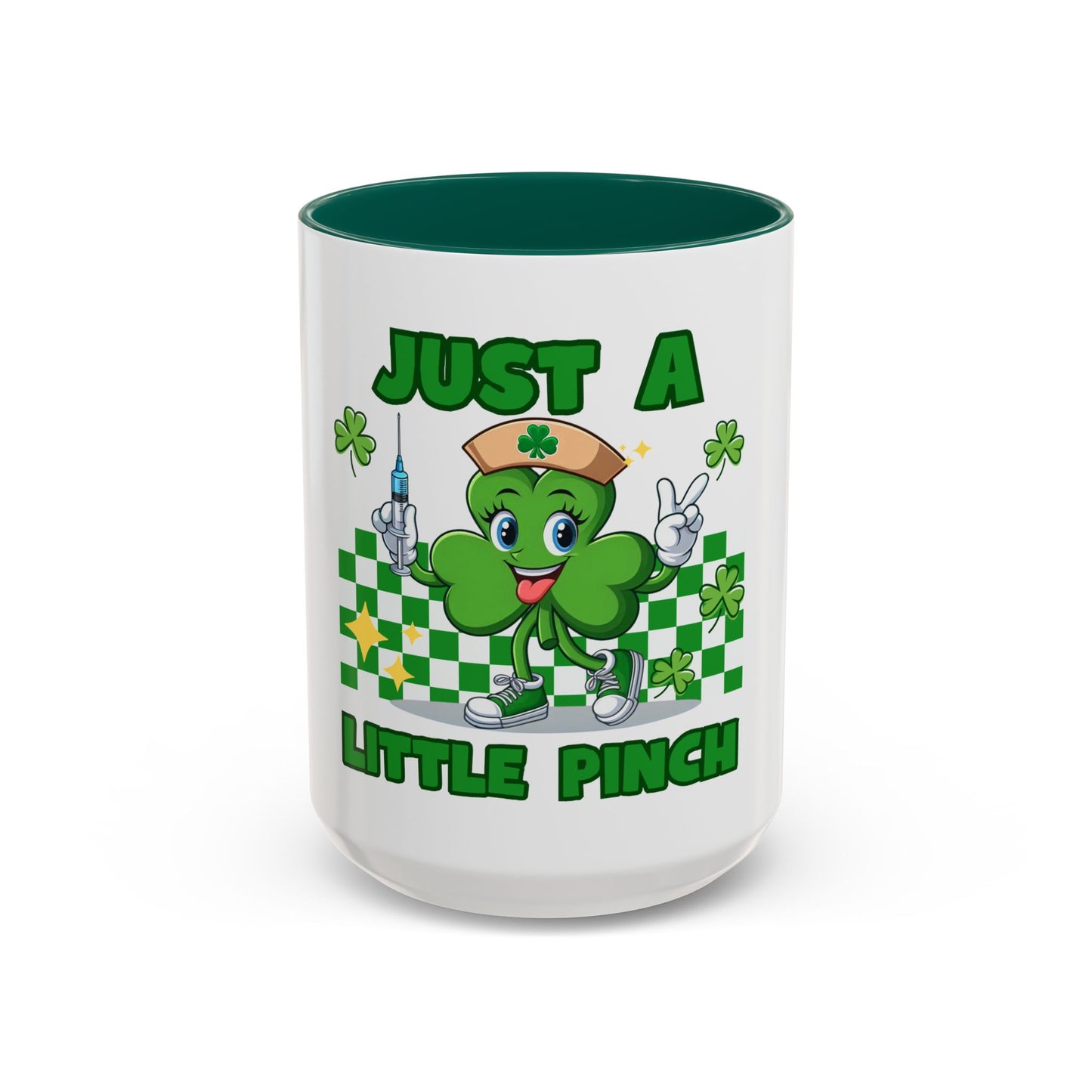 St. Patrick's Day Two-Tone Coffee Just a Little Pinch Lucky Charm Mug