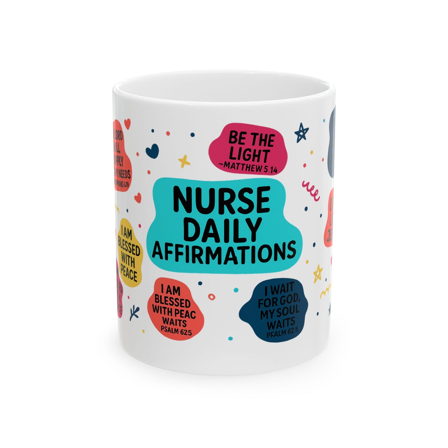 Motivational  Daily Affirmations for Nurses, Inspirational Nursing School, Self-Care Mug