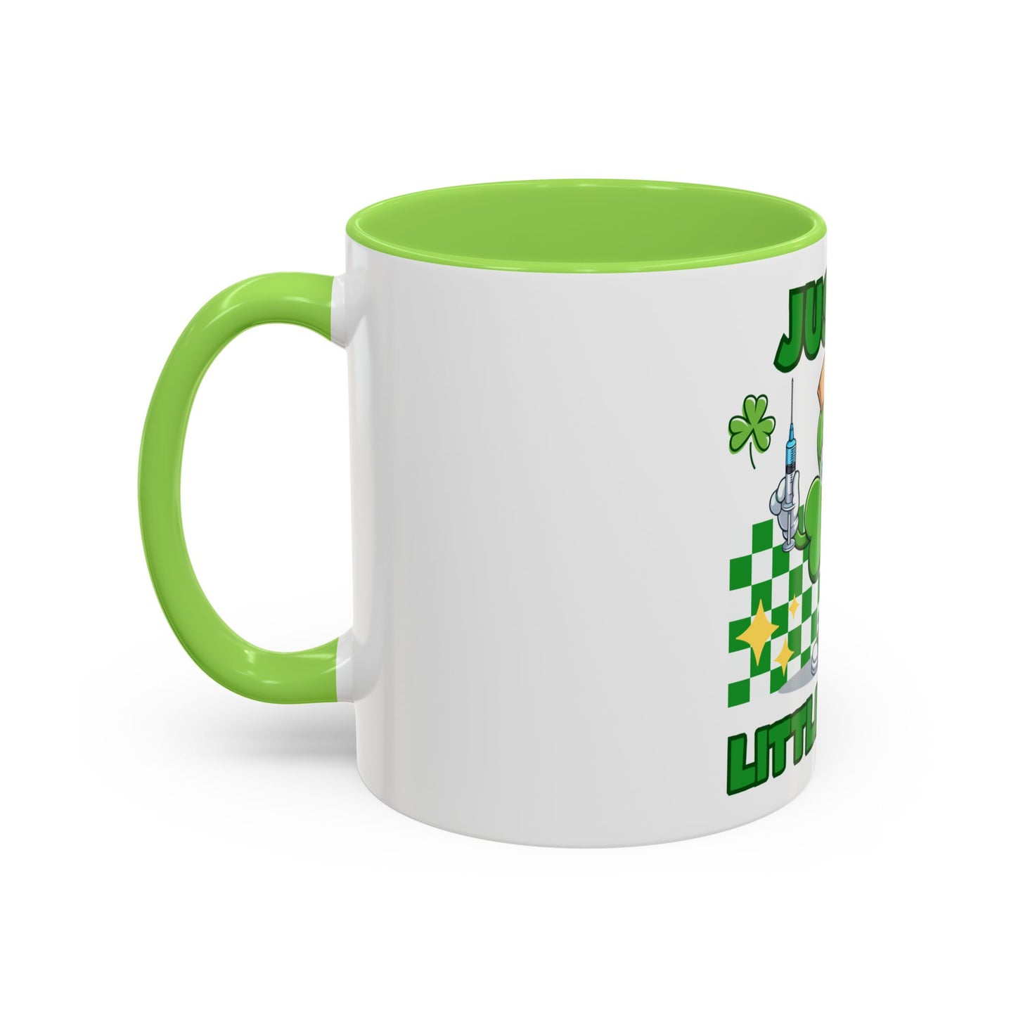 St. Patrick's Day Two-Tone Coffee Just a Little Pinch Lucky Charm Mug