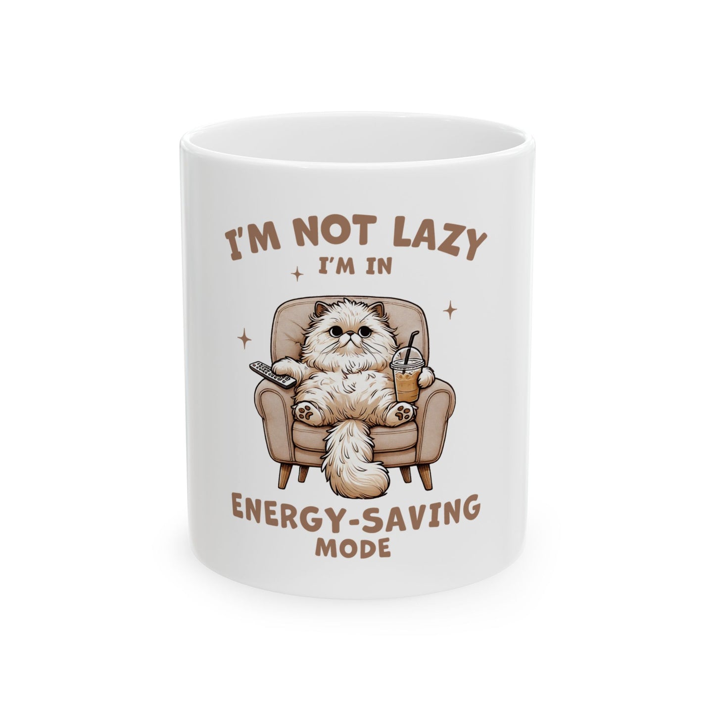 I’m Not Lazy Energy Saving Mode Cat Shirt Funny Lazy Funny Cat Mug