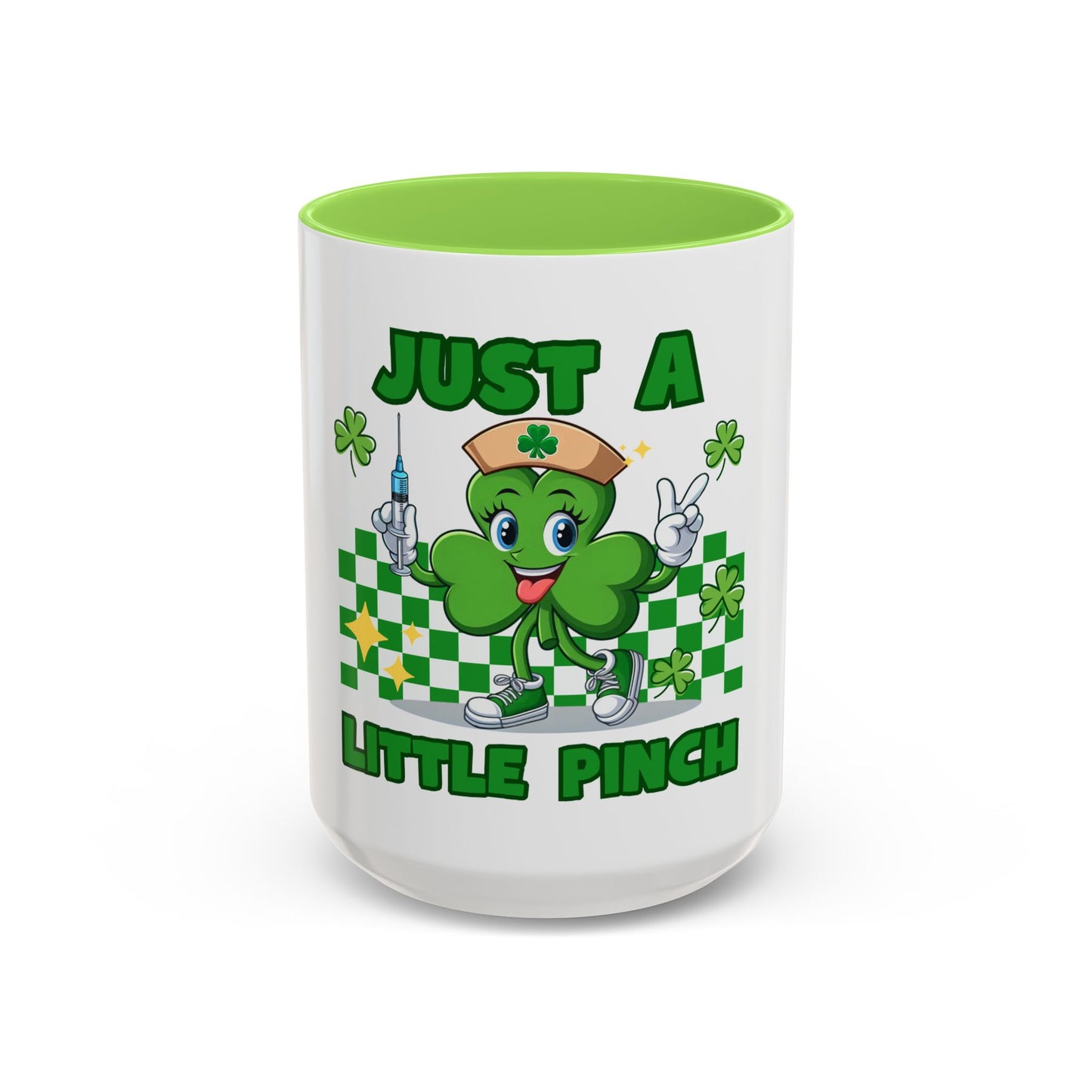 St. Patrick's Day Two-Tone Coffee Just a Little Pinch Lucky Charm Mug