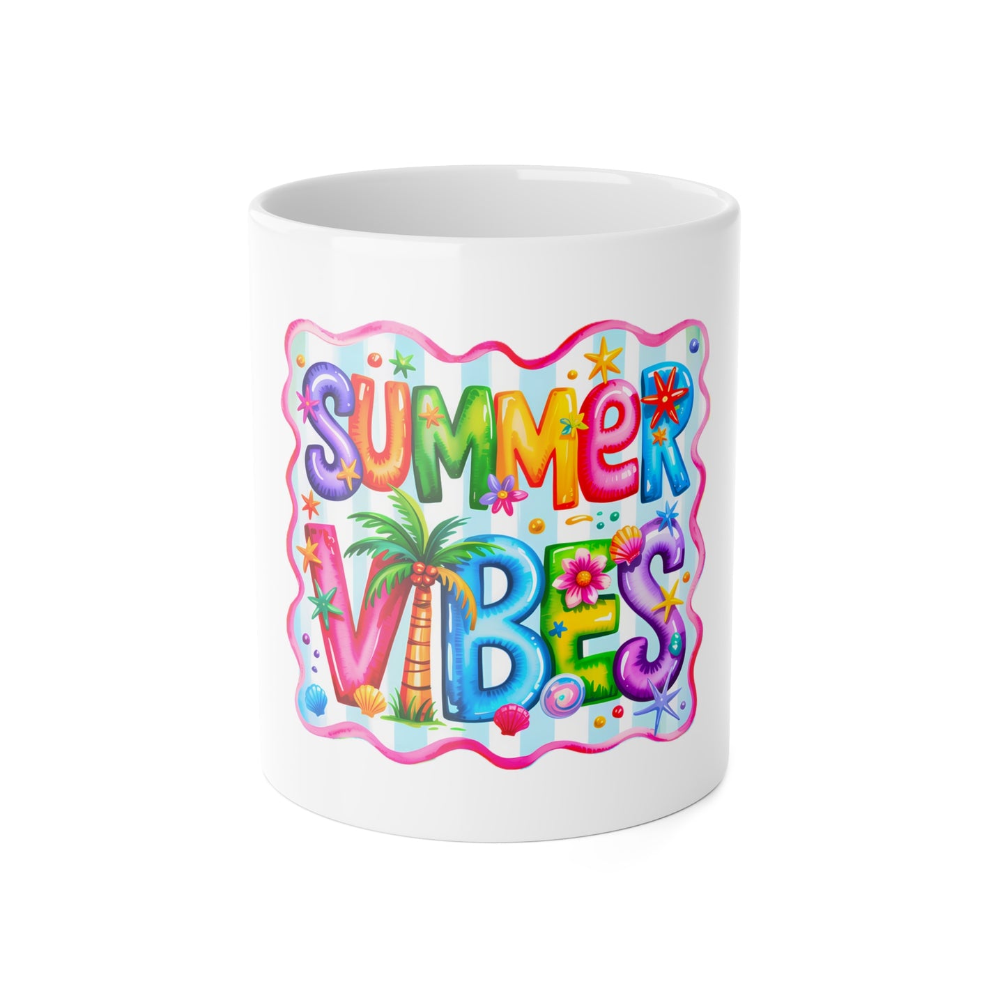 Colorful Summer Tropical Beach Vibes Mug