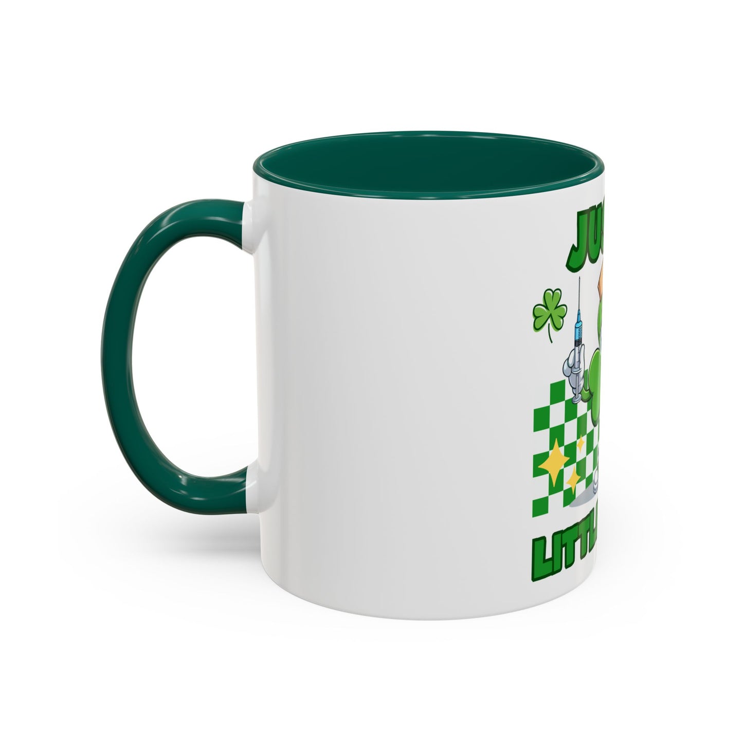 St. Patrick's Day Two-Tone Coffee Just a Little Pinch Lucky Charm Mug