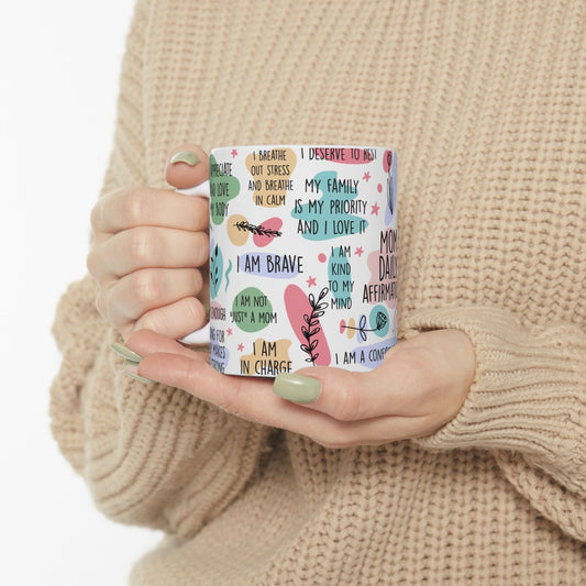 Empowering Mom Affirmations Positive Quotes  Motivational Self-Care Mug