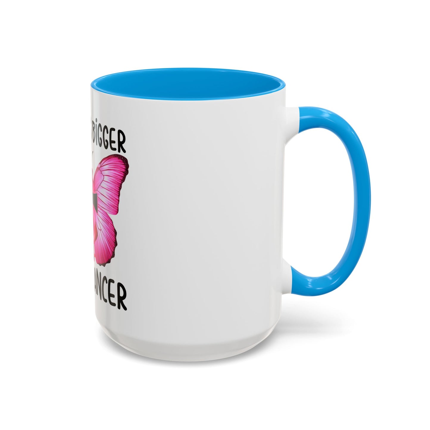 Colorful My God is bigger than Cancer Butterfly Breast Cancer Mug