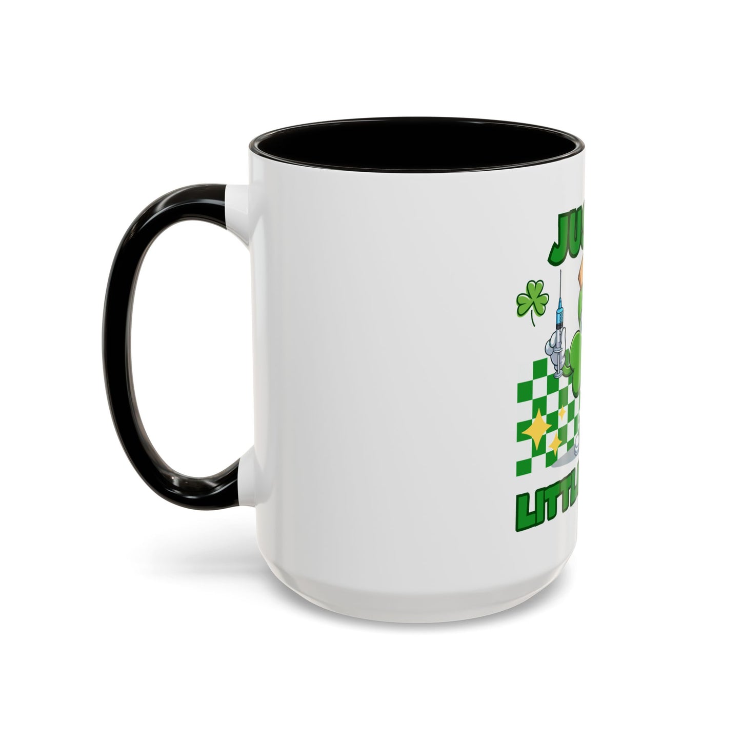 St. Patrick's Day Two-Tone Coffee Just a Little Pinch Lucky Charm Mug