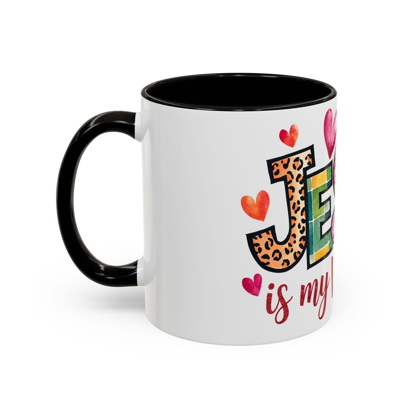 Jesus is My Valentine's Day Inspirational  Holiday Colorful Mug