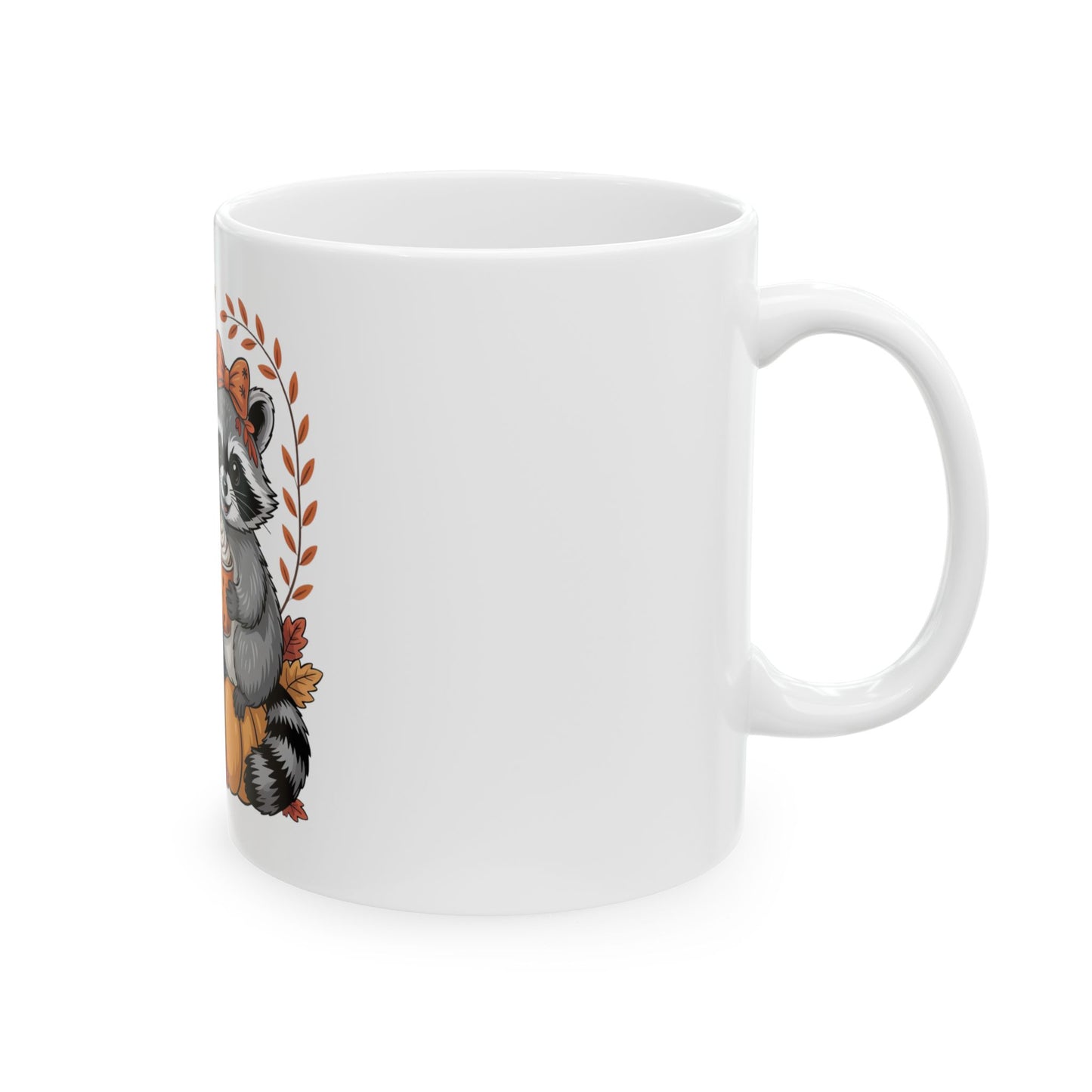 Funny Raccoon Pumpkin Spice Mug