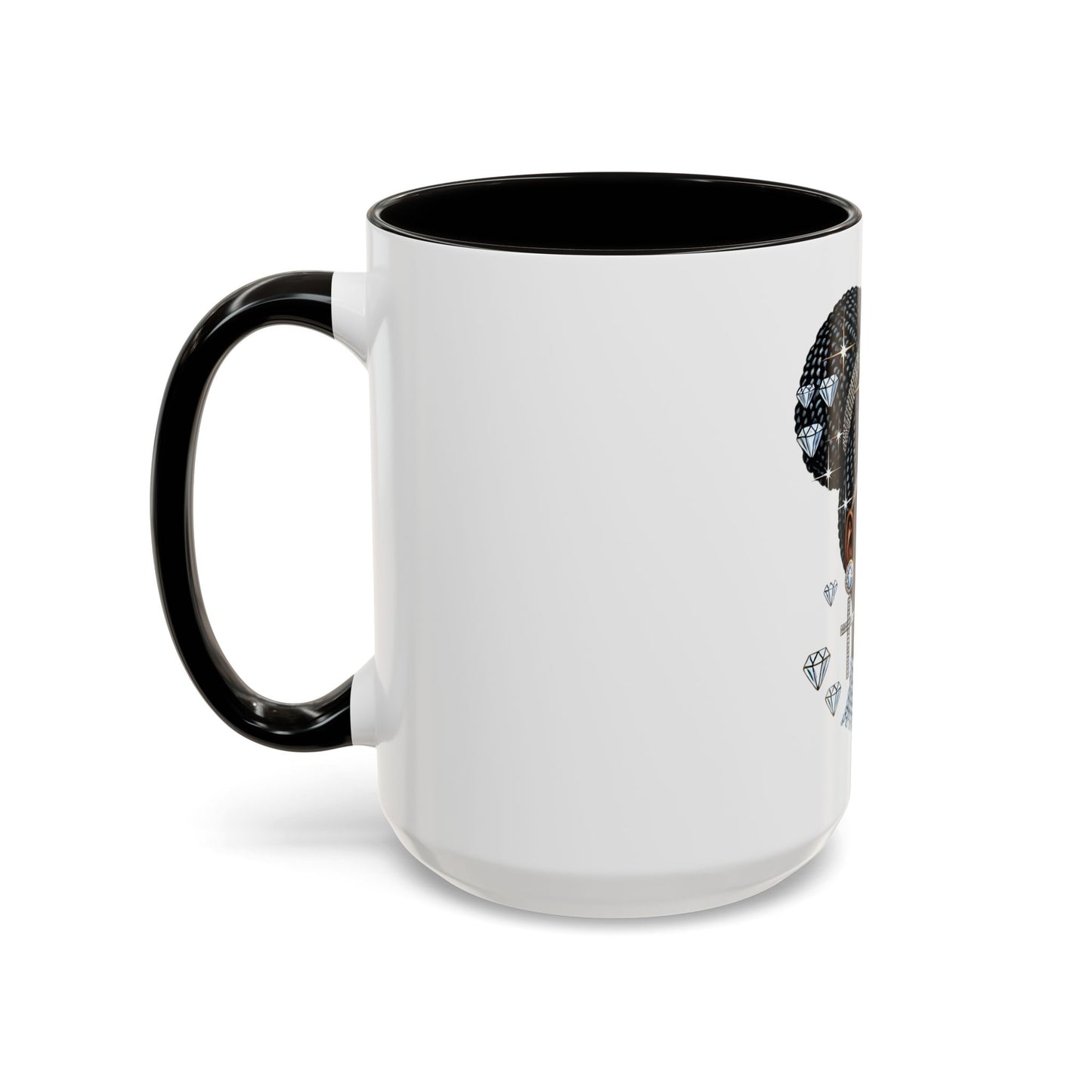 Colorful Black History Woman Rhinestones Mug