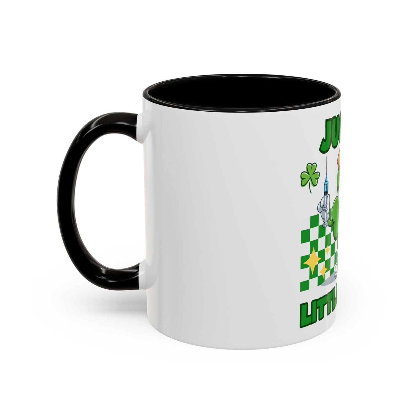 St. Patrick's Day Two-Tone Coffee Just a Little Pinch Lucky Charm Mug