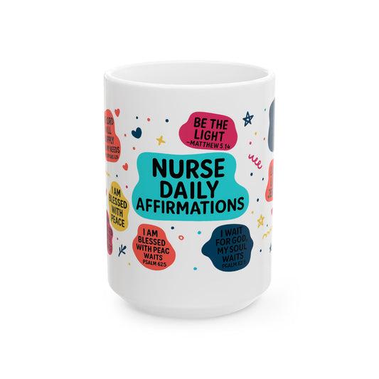 Motivational  Daily Affirmations for Nurses, Inspirational Nursing School, Self-Care Mug